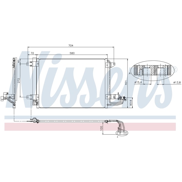 Nissen Nissens Condenser, 94684 94684 - main